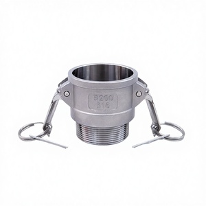 Adaptador de Acoplamiento de Leva y Ranura de Acero Inoxidable 50mm, Conector de Manguera de Baja Presión BSPP para Tuberías Iguales - Product Image 3