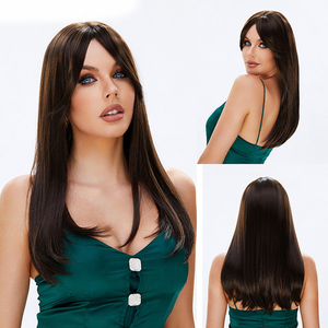 Perruque grise dames perruque de simulation <span class=keywords><strong>cheveux</strong></span> longs et raides blancs femmes matures <span class=keywords><strong>frange</strong></span> femmes haut de gamme perruque importée européenne et américaine - Product Image 6
