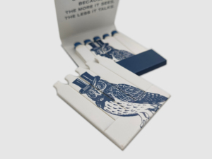 Libro de papel personalizado fósforos como regalos de promoción para cigarros caja de papel para el hogar fósforos - Product Image 3