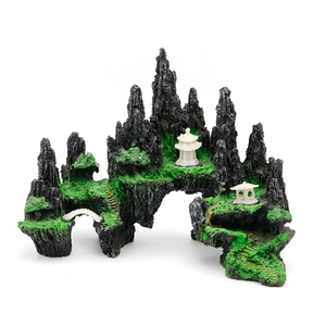 Vuông Thân Thiện Với Môi Polyresin Ánh Sáng Hộp Nhân Tạo Xây Dựng Đá Cho Aquarium Fish Tank Trang Trí Nội Thất 220V Cho Máy Tính Để Bàn Phòng Khách - Product Image 1