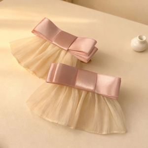 Vestido blanco de Unnie con ribete ~ Pinza de encaje de alta gama para el cabello para mujer, pinza para flequillo, accesorio para el cabello en la parte trasera de la cabeza, adorno para el cabello, pinza lateral - Product Image 1