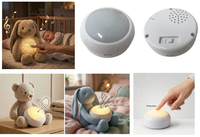 Détecteur de pleurs portable, veilleuse, machine à bruit blanc et mécanisme sonore pour jouets en silicone et peluches