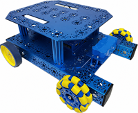 Châssis de robot usiné sur mesure par CNC, cadre en aluminium anodisé, pièces de robot mobile OEM ODM