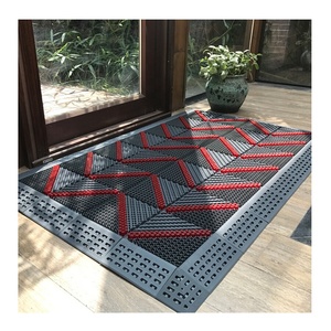 Tapis d'entrée modulaires en plastique emboîtables pour usage intérieur, pour la maison, les hôtels, les centres commerciaux, avec accessoires de cour - Bordures - Product Image 6