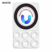 Support de téléphone magnétique à ventouse mains libres pour diffusion en direct, selfie et vidéo, compatible avec surfaces multiples (verre, carrelage)