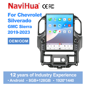 วิทยุติดรถยนต์ระบบแอนดรอยด์ Navihua หน่วยความจำ 8GB 128GB หน้าจอสัมผัส พร้อมระบบนำทาง GPS และมัลติมีเดีย สำหรับรถยนต์ Chevrolet Silverado GMC Sierra ปี 2019-2023 - Product Image 1