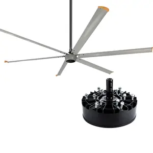 Maintenance Free 8ft 2.5m Big Power Industrial Giant Ceiling Fan For 3 Phase