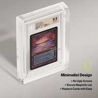 Protecteur de carte BGS en acrylique transparent résistant aux UV, étui magnétique en plexiglas pour cartes à collectionner
