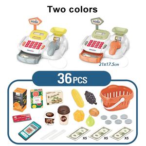 ชุดของเล่นแคชเชียร์ซูเปอร์มาร์เก็ตสำหรับเด็ก 36 ชิ้น ชุดเล่นบทบาทสมมติ ช้อปปิ้ง เกมคำนวณ พร้อมเครื่องสแกนและอุปกรณ์เสริม - Product Image 6