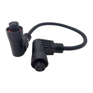 Conector de alimentación para silla de ruedas M15 L90 °, IP67 2-10 Pines, impermeable, macho, hembra, Panel de cable, contacto de cobre para sillas de ruedas eléctricas - Product Image 1