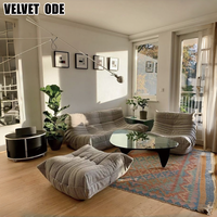 Komprimiertes Togo-Sofa, Caterpillar-Sofa, Luxuriöses Hochdichtes Schaumstoff-Sofa mit Fleckenschutz-Stoff, Modulares Sofa-Set für Moderne Wohnzimmer