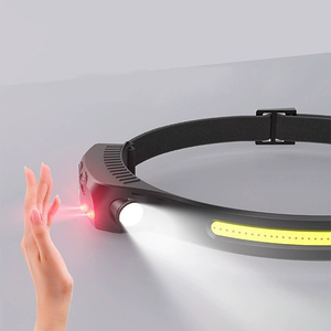 Brightenlux correr al aire libre senderismo Sensor de movimiento COB cabeza lámpara antorcha todas las perspectivas inducción recargable Led faro - Product Image 4