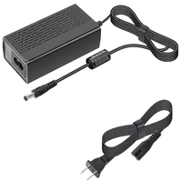 Catu Daya 12V 5A, Konverter Jack AC 120V ke DC12V 5.5x2.1mm, Transformator Adaptor 12 Volt LED Driver 60W untuk Lampu Strip