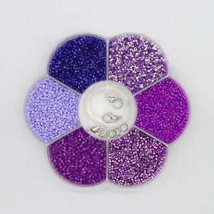 بيع بالجملة نوعية جيدة حار بيع 2-متعدد الألوان الحرفية ديي مصغرة بذور الكريستال الخصر حبة الزجاج لصنع المجوهرات - Product Image 2