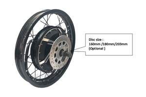 <span class=keywords><strong>Nuevo</strong></span> Kit de Conversión de Motor de Cubo Eléctrico V3 de 72V/96V 12000W 16000W para Motocicleta y Bicicleta Eléctrica, Motor QS de 200mm - Product Image 4