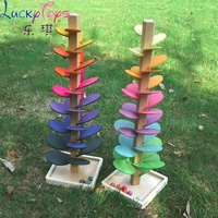 Jouet Montessori classique en bois, circuit musical avec balles, coloré, pour l'éveil musical et l'éveil cognitif des enfants