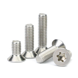 Tornillos de máquina Torx de cabeza plana de acero inoxidable 304 de alta calidad, métricos estándar, M2, M2.5, M3, M3.5, M4, precio de fábrica - Product Image 1