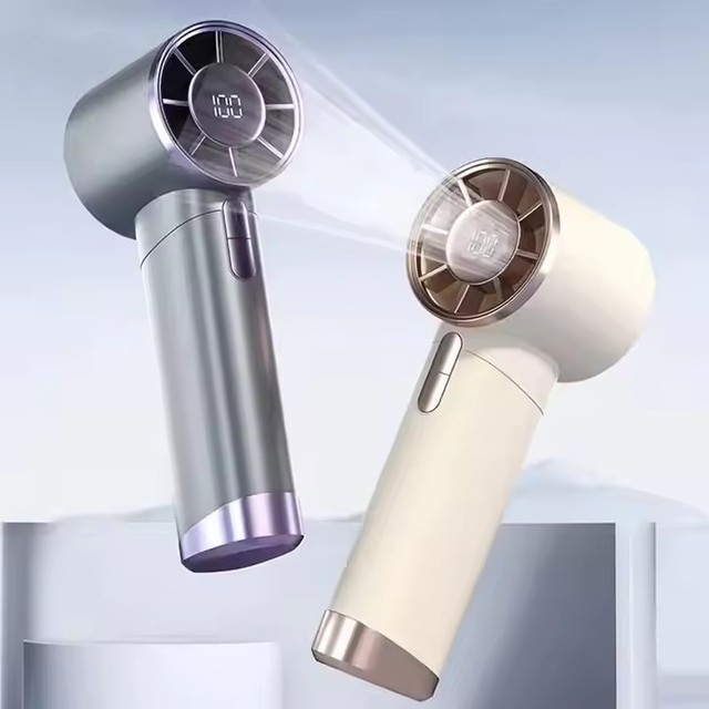 New Design Portable Wearable Mini Turbo Cooling Handheld Fan 100 High-Speed Type-C Rechargeable