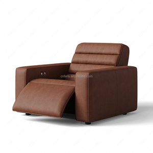 FERLY Modern Elektrikli Deri Detaylı Koltuk Yatar Koltuk Takımı (2'li) Oturma Odası ve Salon İçin - Product Image 2