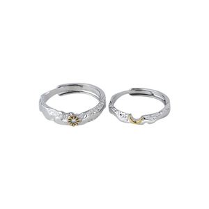 Anillo De Acero Inoxidable Platinum Plated Sun Moon Romantic Design <b>Couple</b> <b>Ring</b> Men and Women Lover <b>Ring</b> for Valentine's Gift - Product Image 5