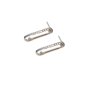 Boucles d'oreilles en argent S925 pour femmes, design personnalisé de cils féminins, perle de 4,5 à 5 mm, accessoires de bricolage avec 1171 supports vides - Product Image 5