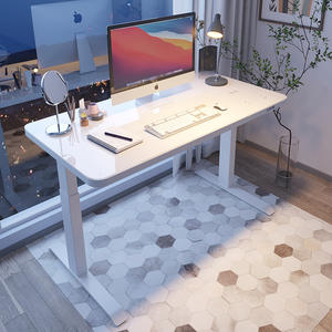 Home Office Computer Desk com gaveta De Vidro <span class=keywords><strong>Tabletop</strong></span> Levantamento Elétrico Inteligente Sit Stand Altura Ajustável Standing Desk - Product Image 4