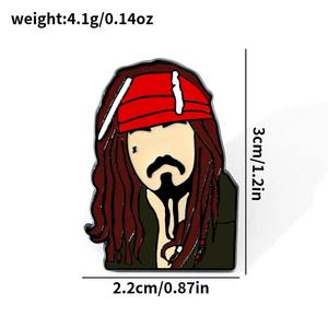 Broche souvenir de <span class=keywords><strong>film</strong></span> de dessin animé en gros Épinglette en émail de pirate - Product Image 5