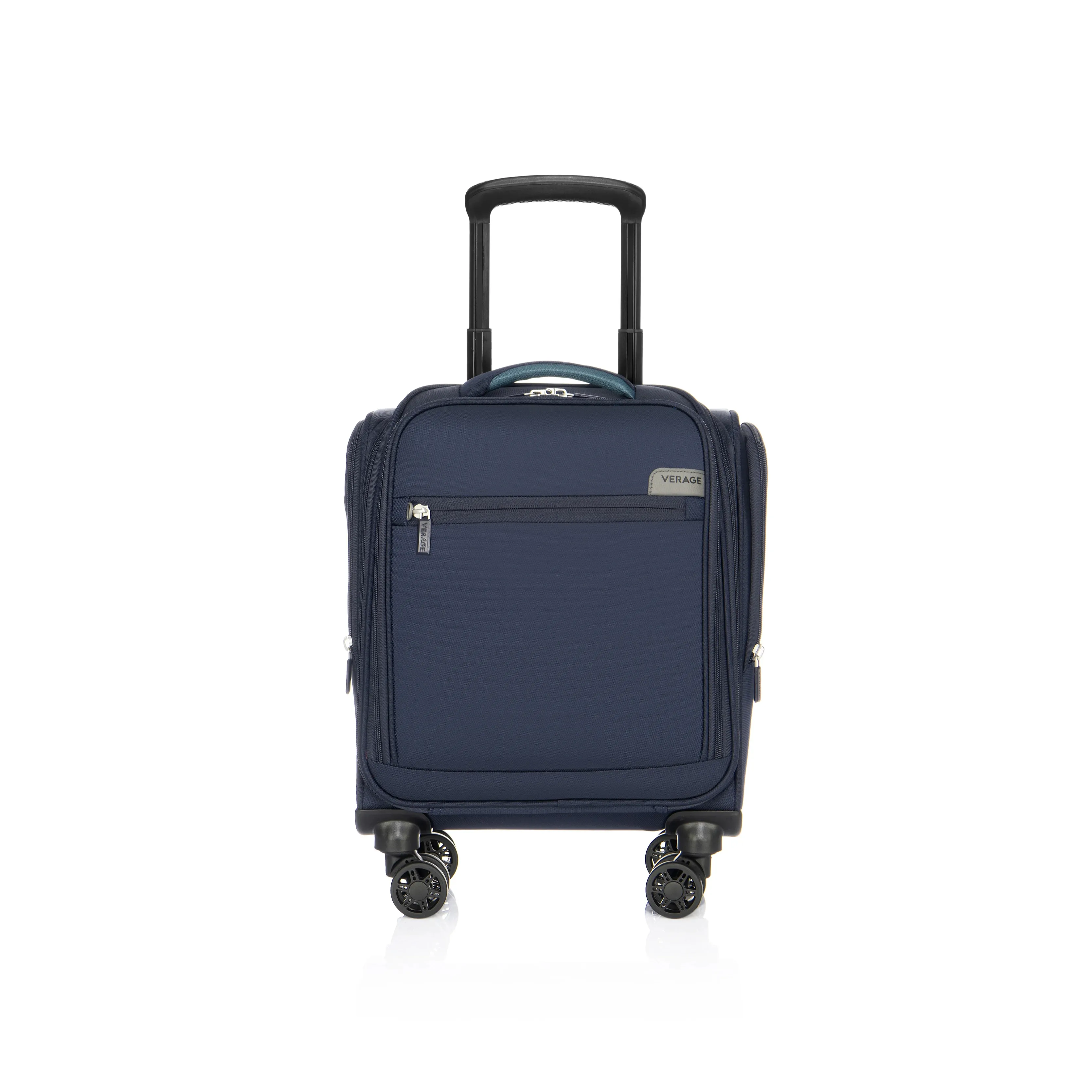 VERAGE Airlines軽量スーツケースホイール付きスピナーバッグキャリーオンラゲッジアンダーシートスーツケース、ホイールとUSBポート付き