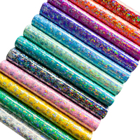 Rouleau de similicuir 30cm x 135cm Motif Laser Rose Similicuir Tissu Cuir Synthétique pour la Fabrication de Sac Chaussures Artisanat