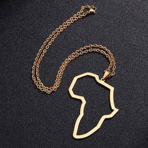 Rfjeweloutfit-collar con <span class=keywords><strong>mapa</strong></span> <span class=keywords><strong>de</strong></span> África para mujer, collar con <span class=keywords><strong>mapa</strong></span> <span class=keywords><strong>de</strong></span> África del país <span class=keywords><strong>de</strong></span> Sudáfrica, collares simples del continente africano, joyería para mujer - Product Image 6