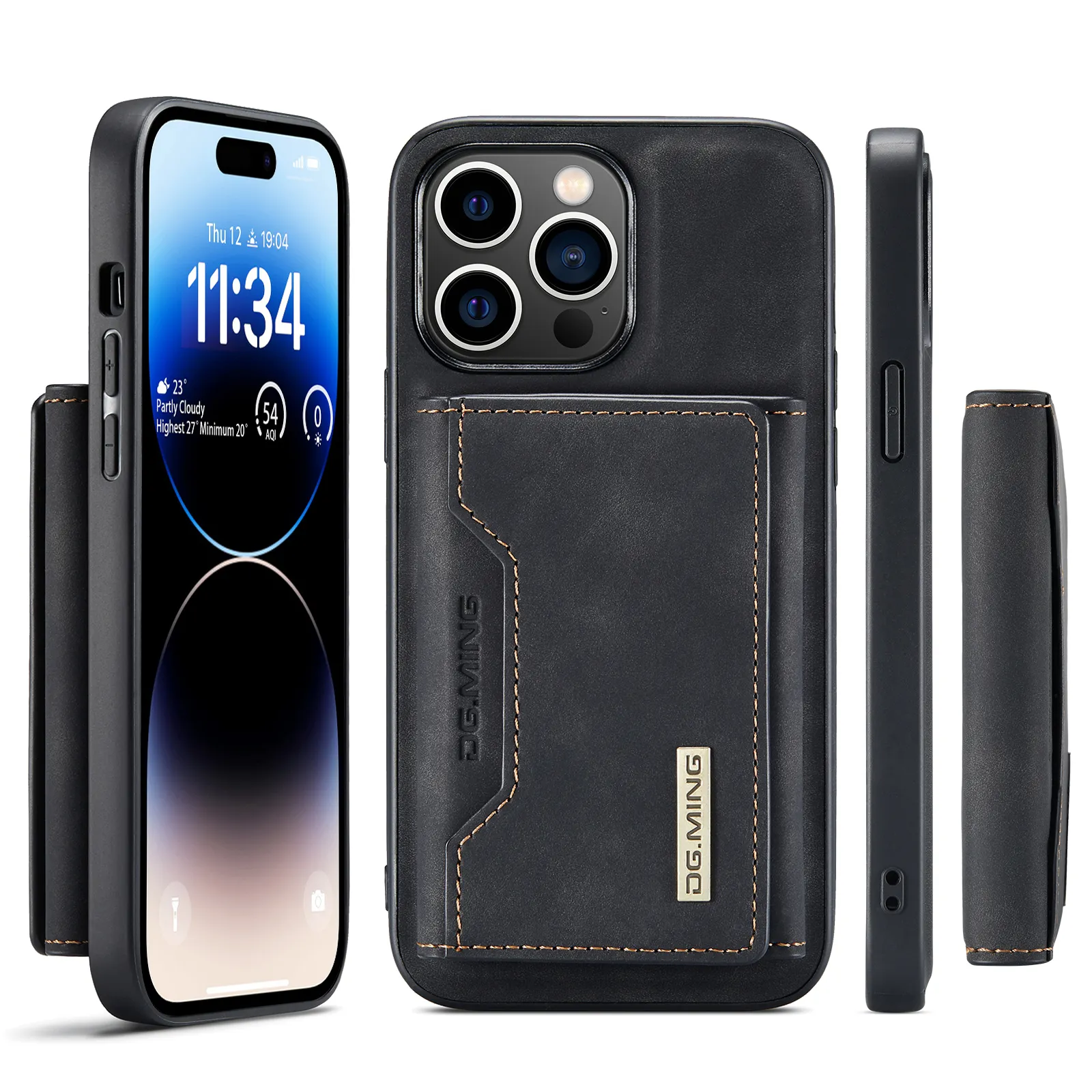 Lüks cüzdan kart telefon iPhone için kılıf 12 13 11 14 Pro Max XS X XR manyetik kapak deri kılıf iPhone SE için 2020 8 artı Coque