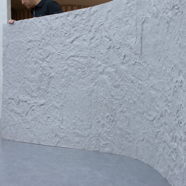 Modified Clay Veneer Exterior Wall Cladding Panels Big Slab Fireproof Soft Flexible Tile