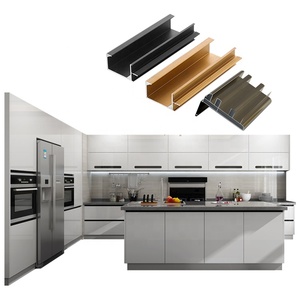 Anodized Modern Kitchen Cabinet Door Frame Aluminium Profile For Glass ...
