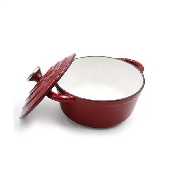 Wholesale Enameled Cast Iron Non-stick Cookware Pot Kitchen Casting Iron Pot Enamel Cooking Pot