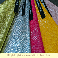 Tissu en cuir de crocodile en PVC élégant à imprimé animal-Meubles anti-moisissure écologiques résistants à l'eau