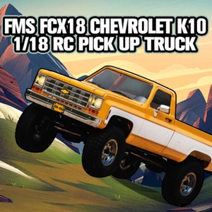 Voiture télécommandée RC 1:18 Fcx18 K10, modèle de pick-up classique rétro à quatre roues motrices, simulation de voiture tout-terrain, prête à l'emploi, portée 300m - Product Image 2