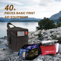 Trousse de premiers secours tactique de survie en plein air, kit d'urgence personnalisable pour la randonnée, l'escalade, le camping avec outils et tente