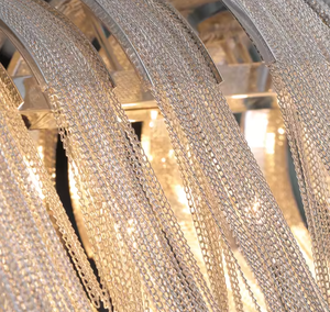 Zeal Lighting's Top Selling Modern Villa Tassel Pendant <b>Light</b> White Crystal Chandelier for Luxury Interiors - Product Image 6