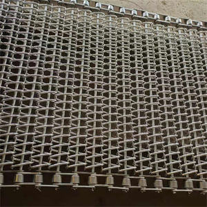 中国ステンレス鋼ロッドチェーンコンベアベルト金属ワイヤーメッシュプレーンウィーブ溶接加工サービスハニカムデザイン - Product Image 3