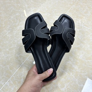 Foreign Trade French Flat Simple Slippers Women Wear a New Summer Hollow-out Line With Casual Ebay Flip-flops - Product Image 6