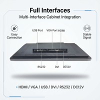 Monitor de Pantalla Táctil LED de 21.5, 23.8 y 27 Pulgadas, Pantalla Táctil 3M/ELO RS232 USB con Halo LED para Máquinas de Juegos de Habilidad