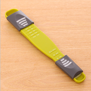 Wholesale Baking Gadget TRP Adjustable Double Head Eco-Friendly Plastic Green Powder Salt Coffee <b>Measuring</b> <b>Spoon</b> Scale 1pc Hand - Product Image 4