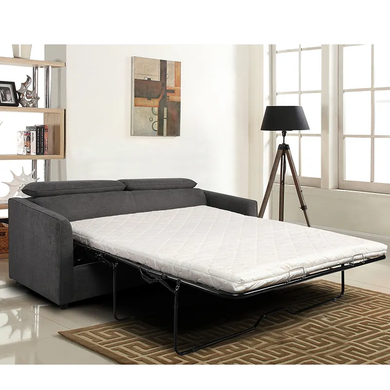 Có thể gập lại đồ nội thất hiện đại chuyển đổi Ghế sofa giường vải duy nhất ngủ phòng khách kéo ra 2 chỗ ngồi kiêm Sofa giường