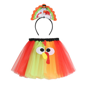Gonna Tutu a Forma di Tacchino per il Ringraziamento, Costume da Tacchino per Donne, per Feste di Halloween, Giochi di Ruolo, Cosplay, Gonna in Tulle a Strati - Product Image 2