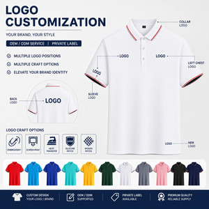 เสื้อโปโลปักโลโก้ตามสั่ง ชายหญิง ผ้าโพลีเอสเตอร์ 100% แห้งเร็ว 140GSM ขอบเสื้อตัดสี รับผลิตตามแบบ ยูนิฟอร์มบริษัท ขายส่ง OEM - Product Image 2