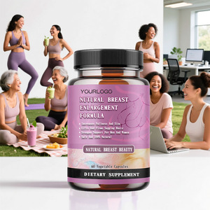 Капсулы OEM на травах для увеличения и подтяжки груди, антиоксидантные, осветляющие кожу, с жесткой желатиновой оболочкой, для женского вагинального здоровья и роста волос - Product Image 2