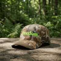 Casquette de baseball camouflage personnalisée pour l'automne, motif feuille de chêne marron, broderie lettre/logo, respirante, 6 panneaux, pour homme, sport et extérieur