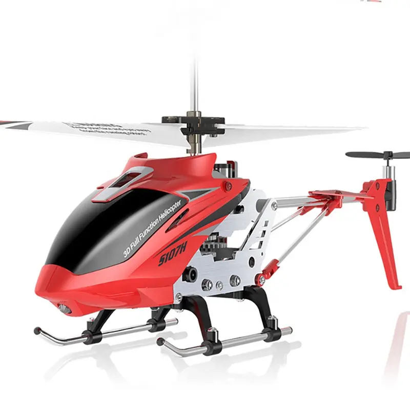 S107H Hover fonksiyonu ile 3.5 kanal RC helikopter uzaktan helikopter kontrol oyuncaklar Boys için çocuk