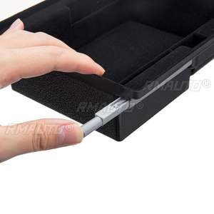 Boîte de rangement centrale pour Tesla Model 3 Model Y 2021 2022 avec trou pour câble USB, design accoudoir, boîte de rangement pour console centrale - Product Image 6