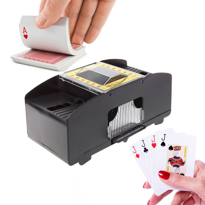 Op Batterijen Werkende Automatische Kaart Shuffler 2 Deck Card Shuffler Voor Thuiskaartspellen, Poker, Rummy, Blackjack